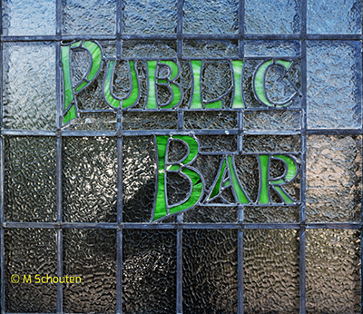 Public Bar Glazed Door.  by Michael Schouten. Published on 